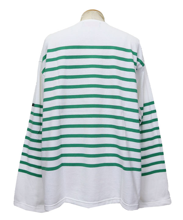 OUTIL/ウティtricot habas white/black 1 ボーダー セールショップ