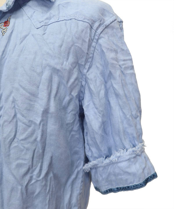 フランシストモークス WASHED LINEN WIRED H/S HOOK SHIRT - SE7EN