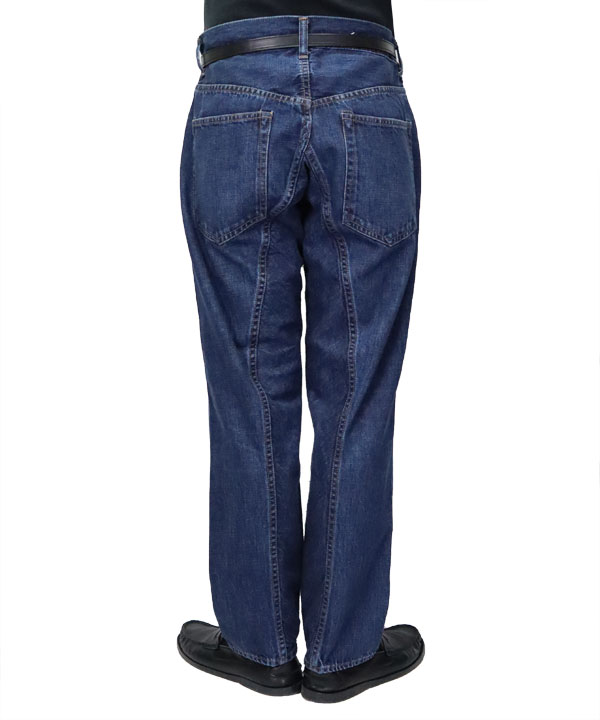Scye BASICS サイベーシックス セルビッチデニム ユーズドウォッシュ ペグトップジーンズ Scye BASICS サイベーシックス セルビッチデニム ユーズドウォッシュ ペグトップジーンズ