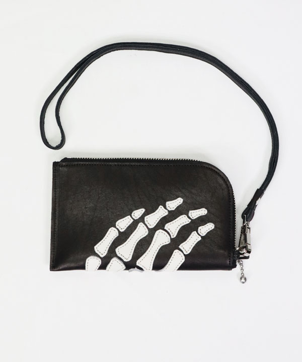 kapital レザー THUMBS UP BONE HAND ZIネックBAG